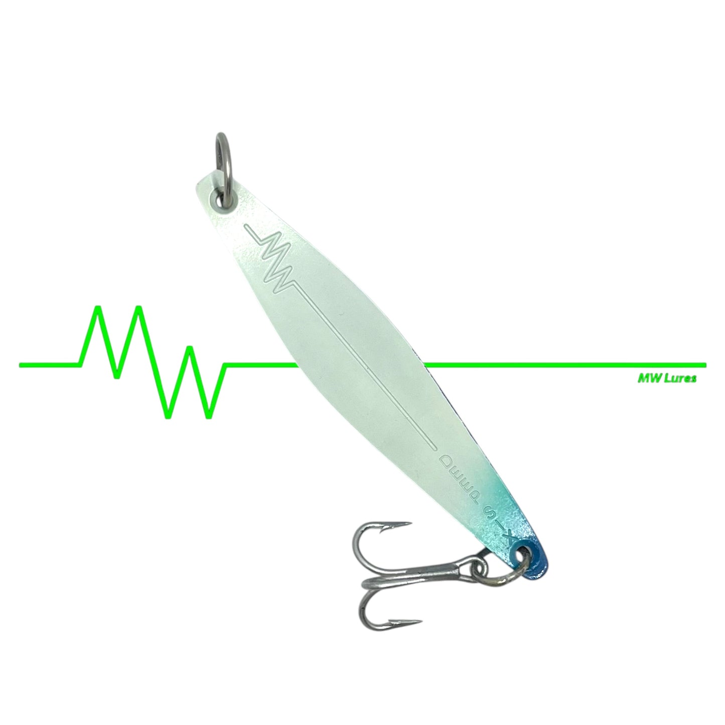 Deep Six Brass Jig - White/Mint/Blue