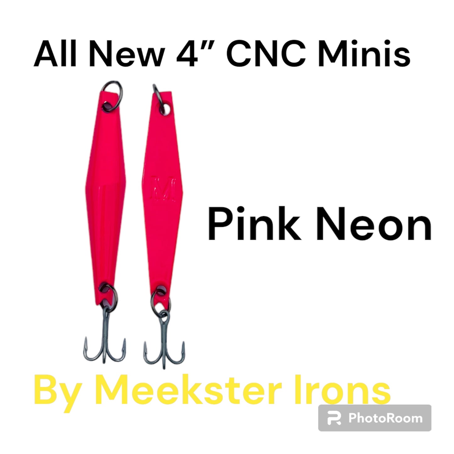 Neon Pink 4” CNC MINI SURFACE IRONS by Meekster Irons