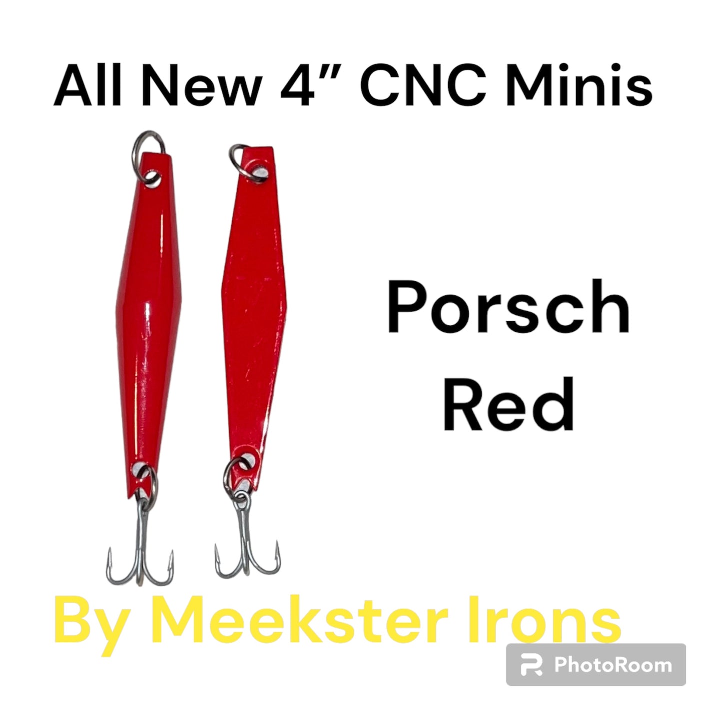 Porsch Red 4” CNC MINI SURFACE IRONS by Meekster Irons