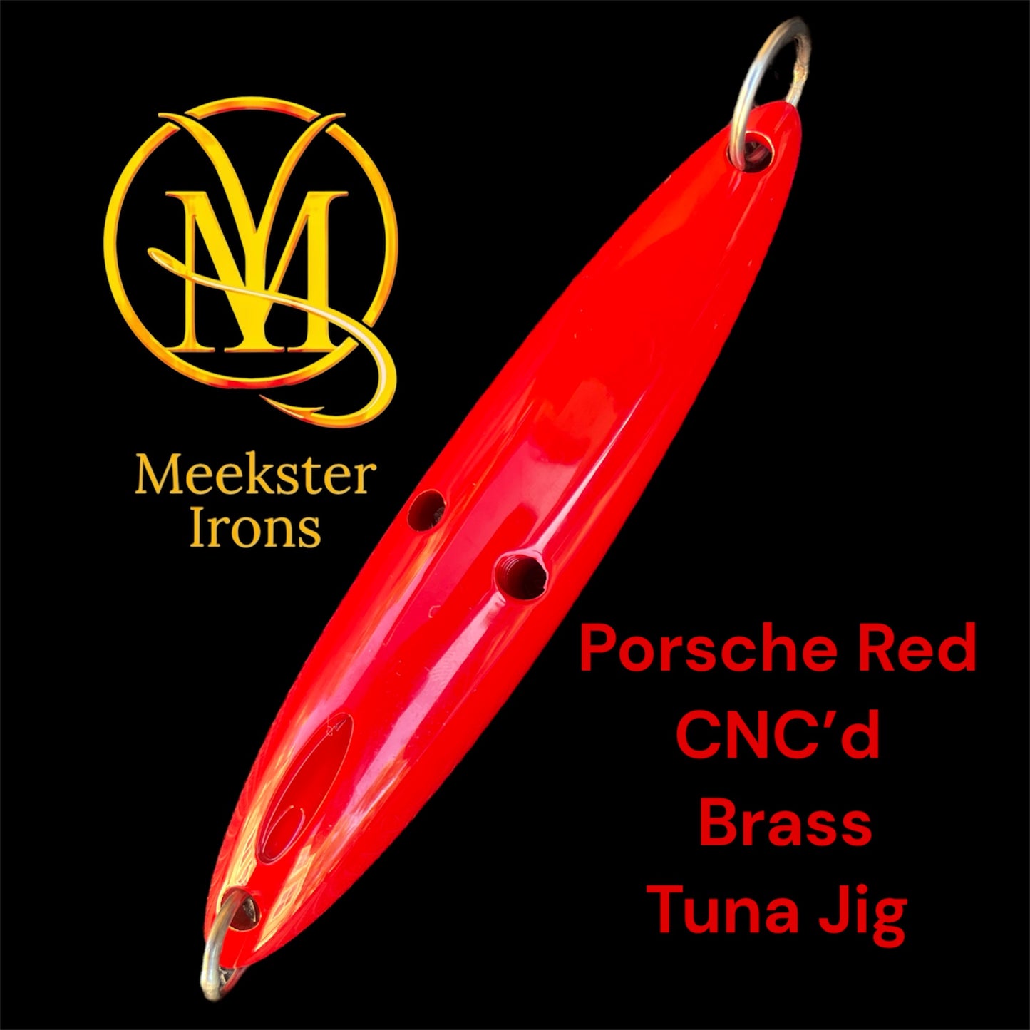 Porsch Red CNC Tuna Jig by Meekster Irons