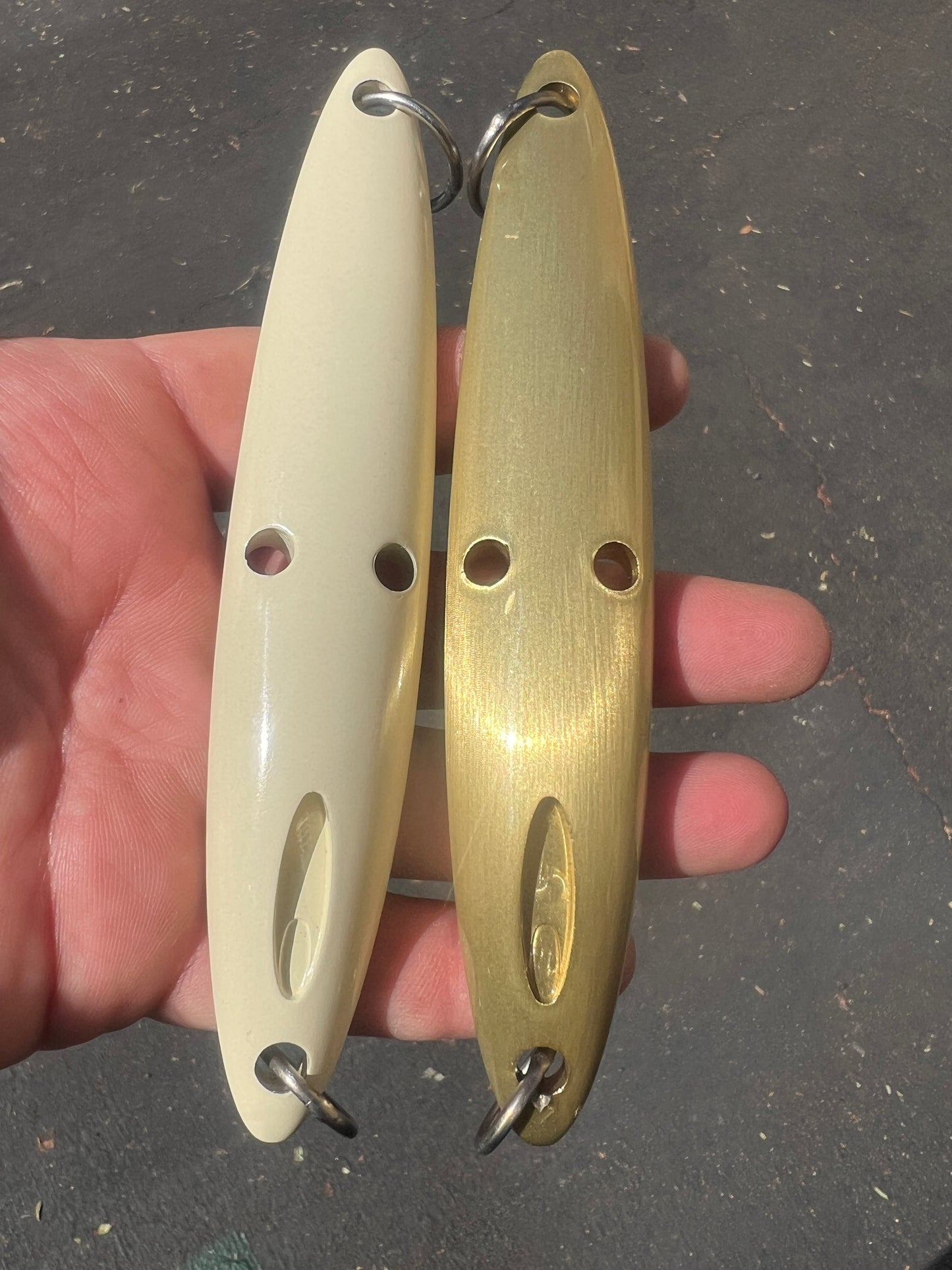 Brass CNC Tuna Jig by Meekster Irons : Bone